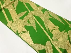 アンティーク　竹笹模様織出し袋帯（材料）